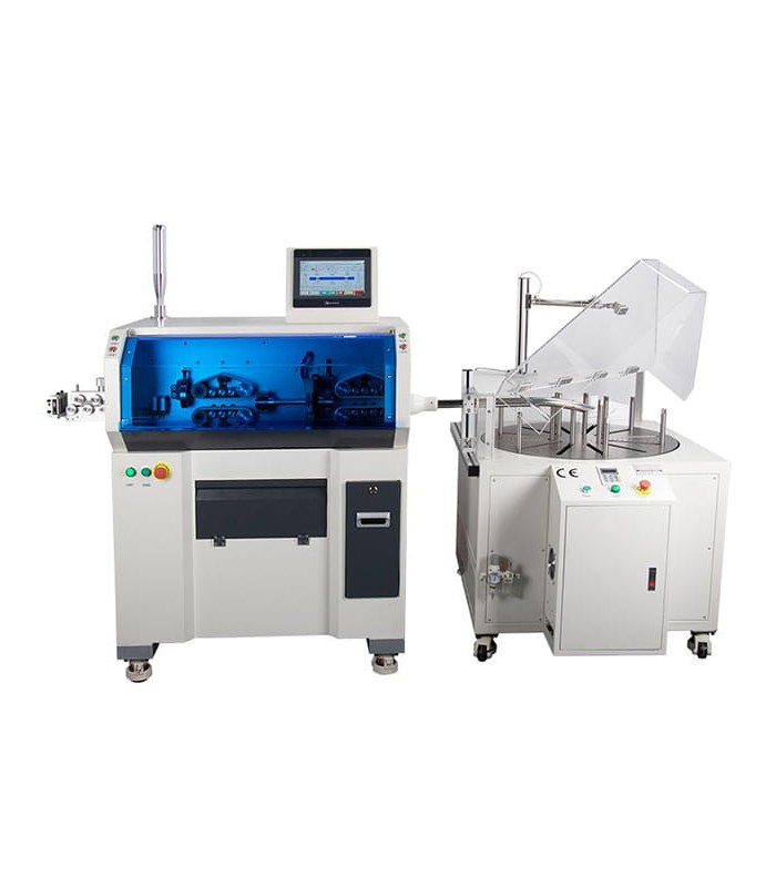 Automatic machine for cutting and stripping single-core and multi-core cables with winder (4 - 70 mmq)