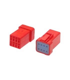 Connecteur JWPF mâle 8 Voies rouge