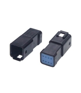 Conector JWPF hembra 8 vìas negro