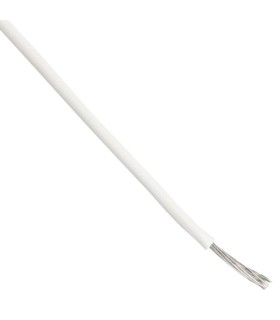 Cable Unipolar PVDF AWG 22 600V Blanco