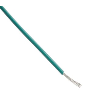 Cable Unipolar PVDF AWG 22 600V Verde