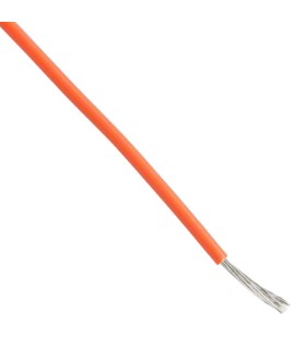 Cable unipolar ETFE 22 AWG 600V Naranja