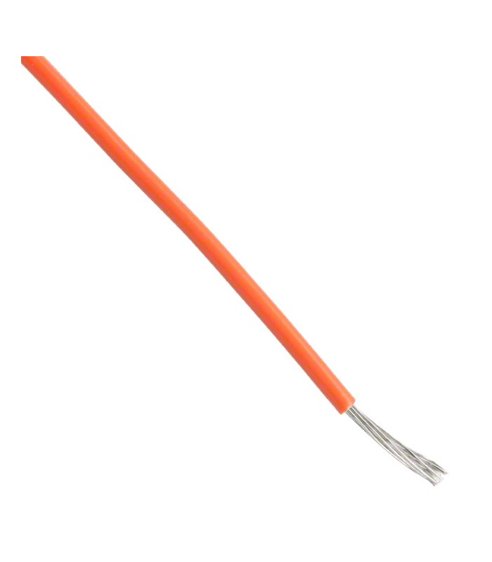 Câble métallique ETFE unipolaire 22 AWG 600V Orange