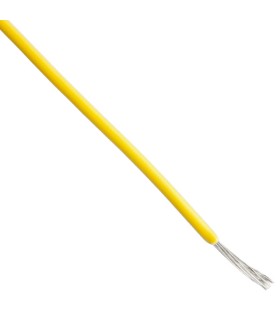 Cable unipolar ETFE 22 AWG 600V Amarillo