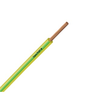 Câble Fil Unipolaire FLRY-B ISO 6722 Classe B Sec.  0,50 mmq Jaune/vert