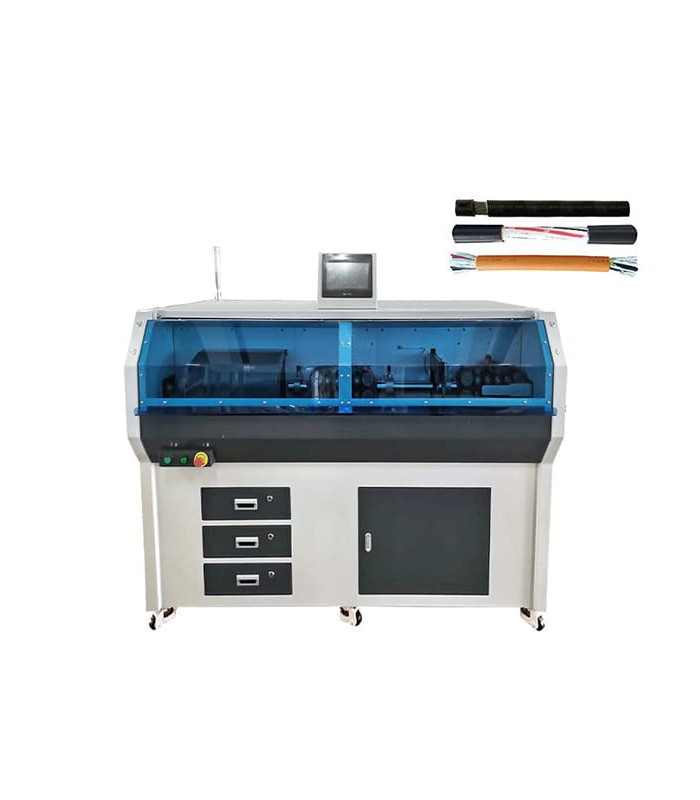 Machine automatique pour couper et dénuder les câbles unipolaires (10 - 240 mmq)