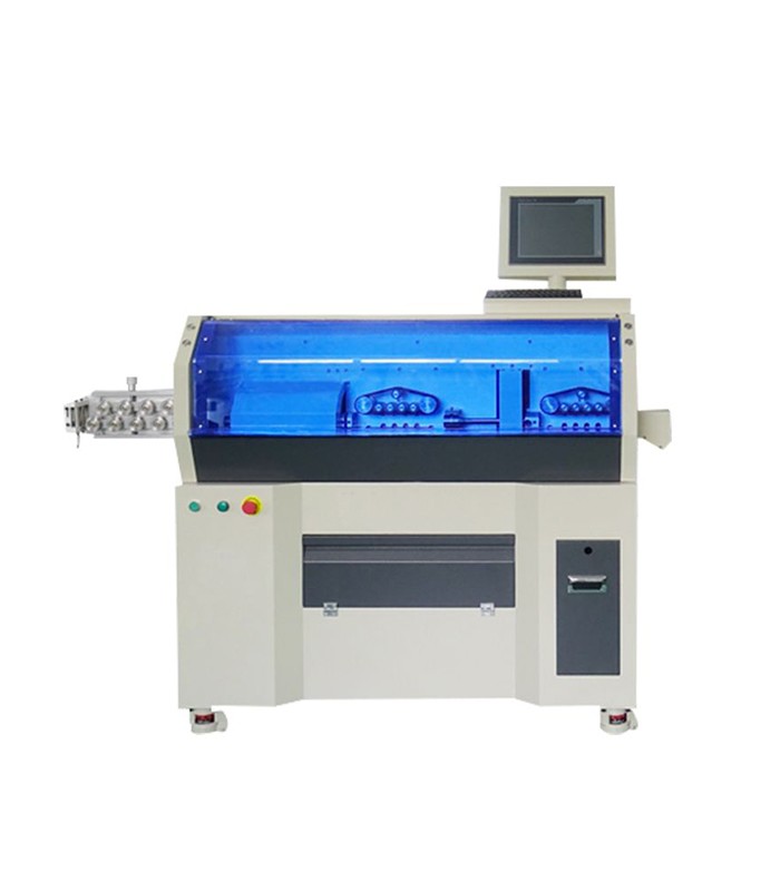 Máquina automática para cortar y pelar cables unipolares (6 - 120 mmq)