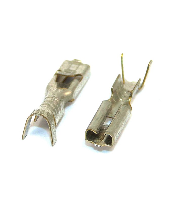 Terminal 2,8x0,8 weiblich Fastin-Faston Abschnitt 0,5-1 Messing verzinnt