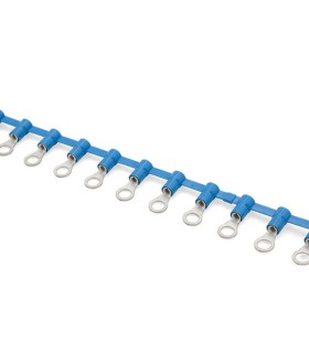 Capocorda occhiello concatenato blu sez. 1.5-2.5 mmq foro 4 esterno 8 mm