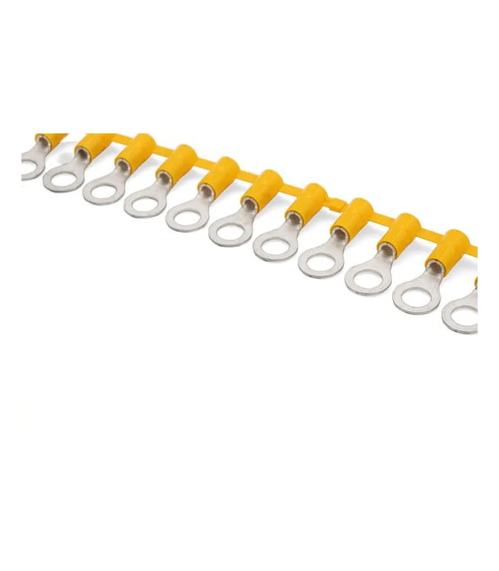 Capocorda occhiello concatenato giallo sez. 4-6 mmq foro 6 esterno 6.60 mm