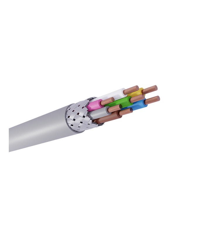 Cables Blindado LIYCY 7x0,25 RAL 7001 DIN 47100