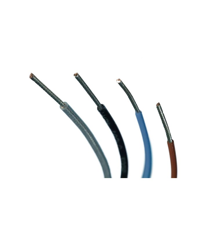 Single core FEP wire cable VDE approved Section 0.35 mmq Black