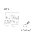 Crimping die for bare eyelet terminals 50.5-16 mmq
