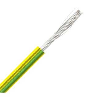 Sección de cable 1,5 (awg 16) H07V2-K estilo 1015 amarillo/verde