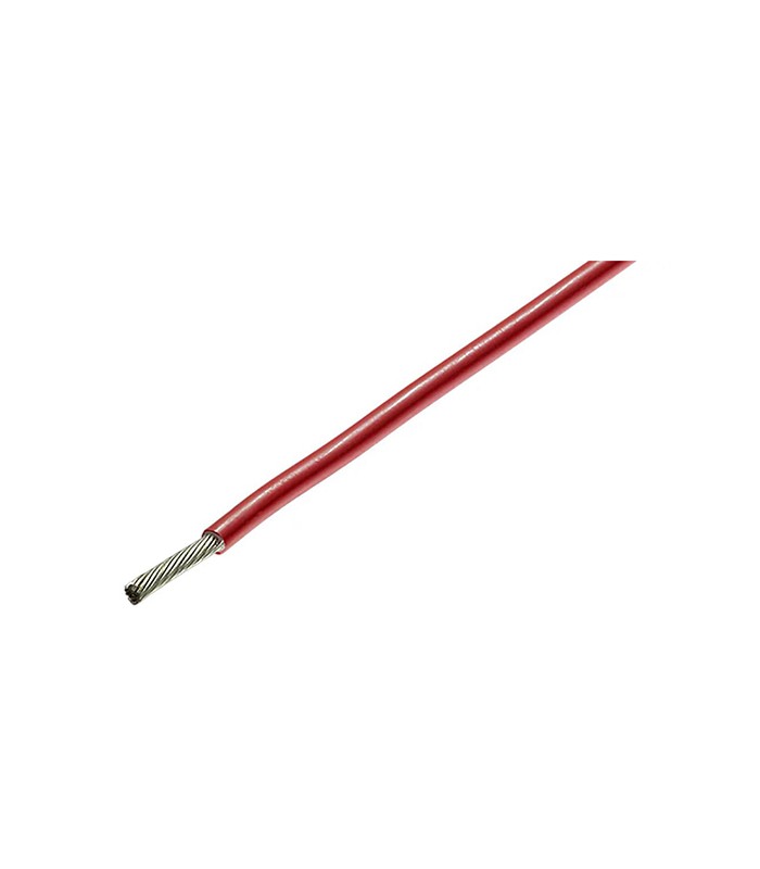 FEP wire unipolar cable IMQ Approved sec. 0,5 mmq Red