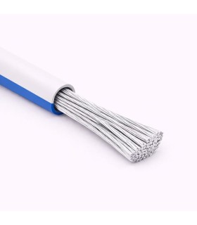 Câble unipolaire style 1015 H05V2-K AWG 20 blanc/bleu