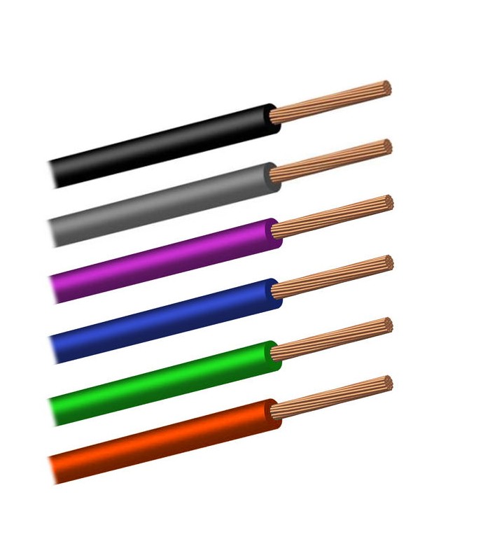 Câble Fil Unipolaire N07V-K sec. 4,00 mmq Vert