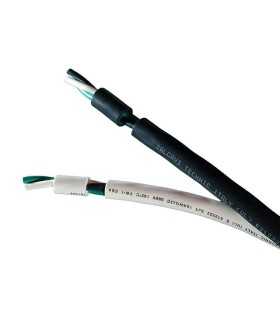 SJT 3x18 awg PVC cable black outer sheath