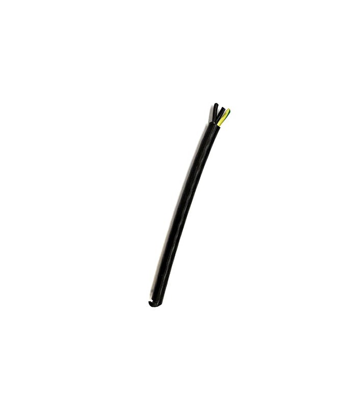 Cavo PVC SJT 3x18 awg guaina esterna nera interno 2 cavi neri 1 giallo/verde
