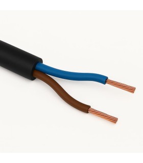 FLRY 2x0,75 mehradriges Elektrokabel schwarz
