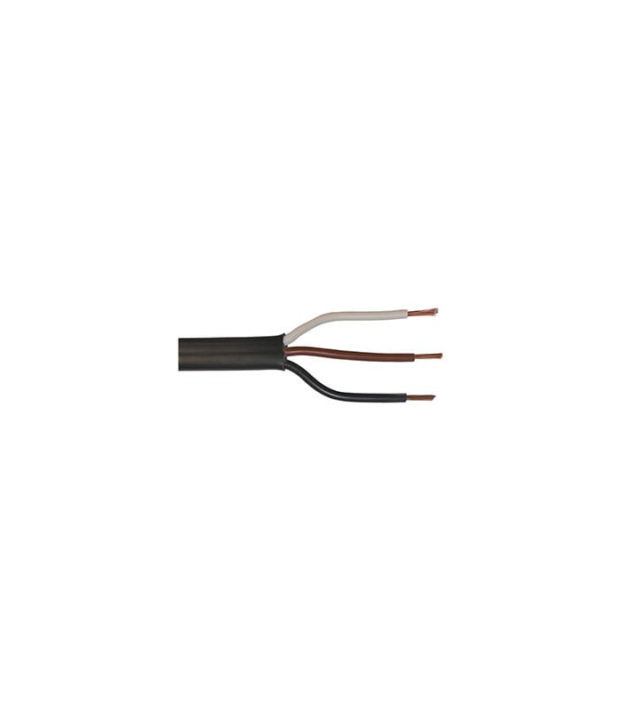 Câble électrique multiconducteur noir FLRY 3G1,5