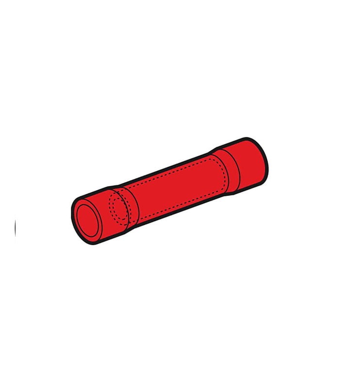 Insulated joint for cable section 0.50-1.50 mmq red