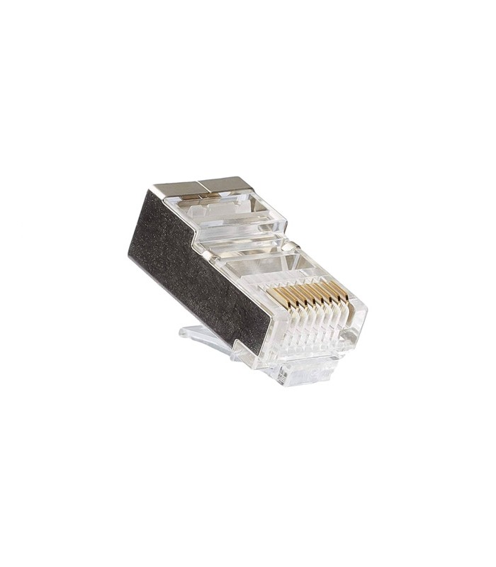 Fiche volante blindée RJ45 cat.5e pour câble circulaire
