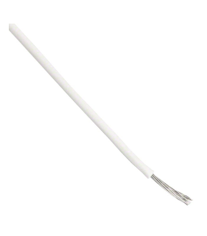 Cable de un solo núcleo EN50306-2 seg. 1,00 mmq Blanco
