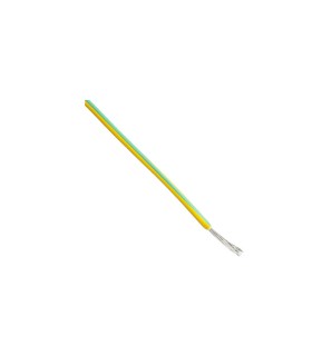 Single Core Wire Cable EN50306-2 section 1.00 mmq Yellow/Green