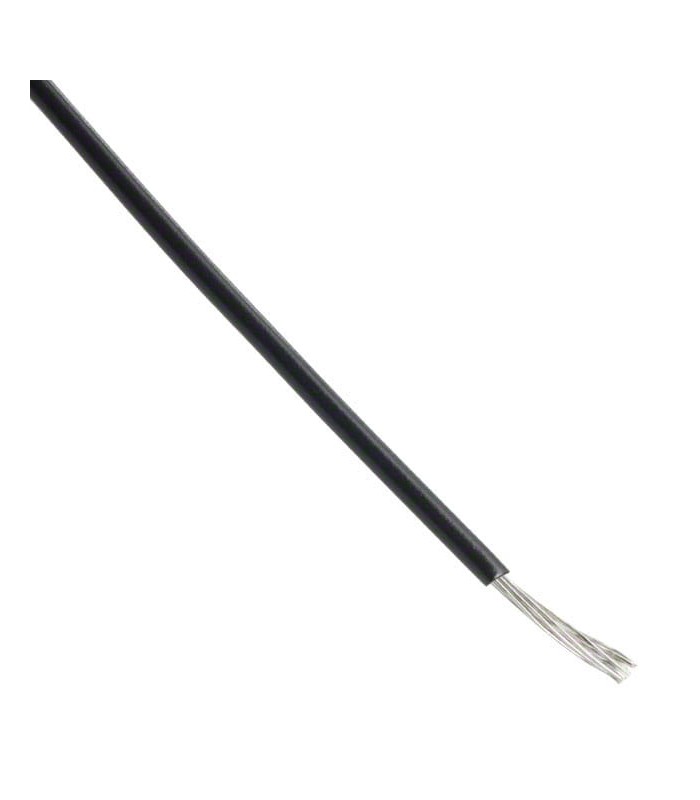 Cable de un solo núcleo EN50306-2 seg. 1,00 mmq Negro