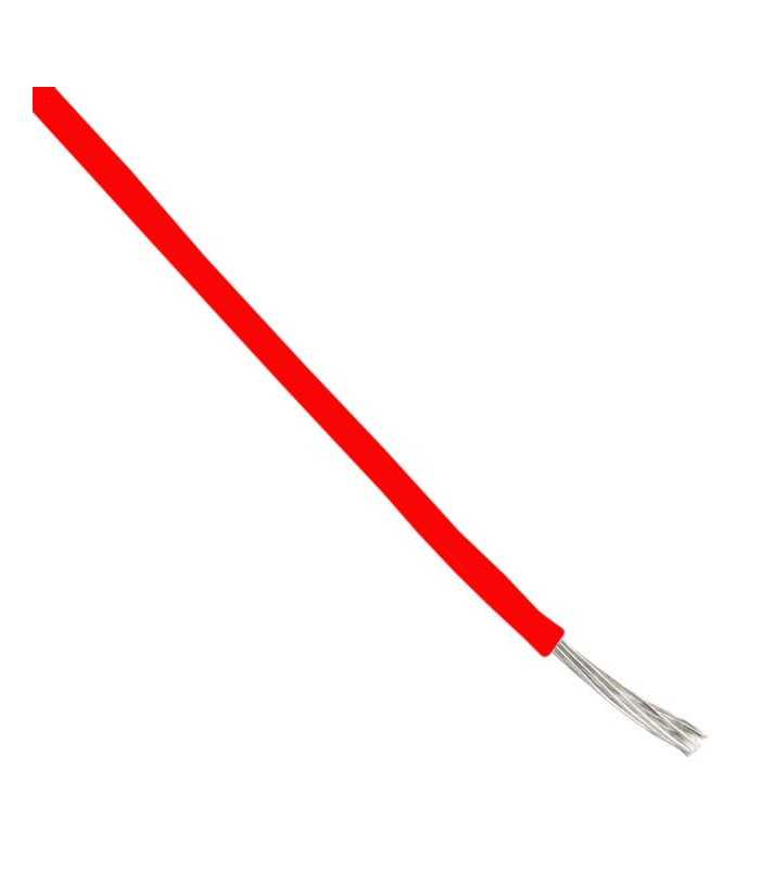 Cable de un solo núcleo EN50306-2 seg. 0,50 mmq Rojo