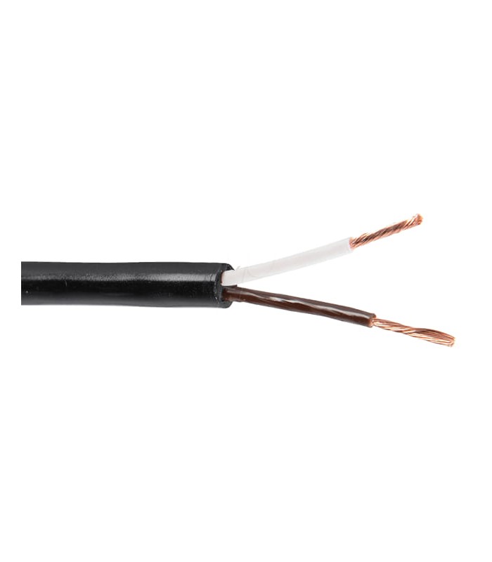Cable LI12Y11Y 2x0.5 mmq ext. black