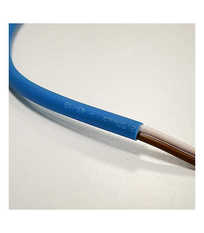 Cable LIY11Y 2x2,5mm² ext. azul