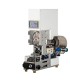 Automatic machine for crimping rubber on cable