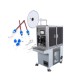 Semi-automatic machine for stripping and crimping terminals with waterproof connector insertion