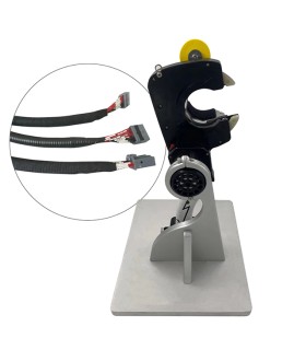 Bandwickelmaschine für Kabel mit Arbeitstisch und Pedal (Ø 7-45 mm)