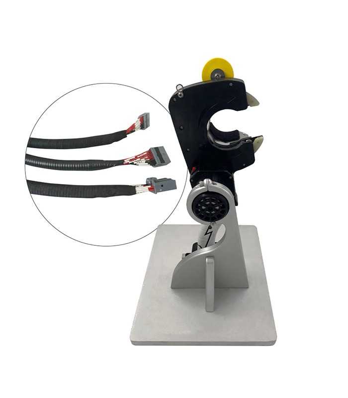 Tape wrapping machine for cables with bench and pedal control (Ø 7-45 mm)