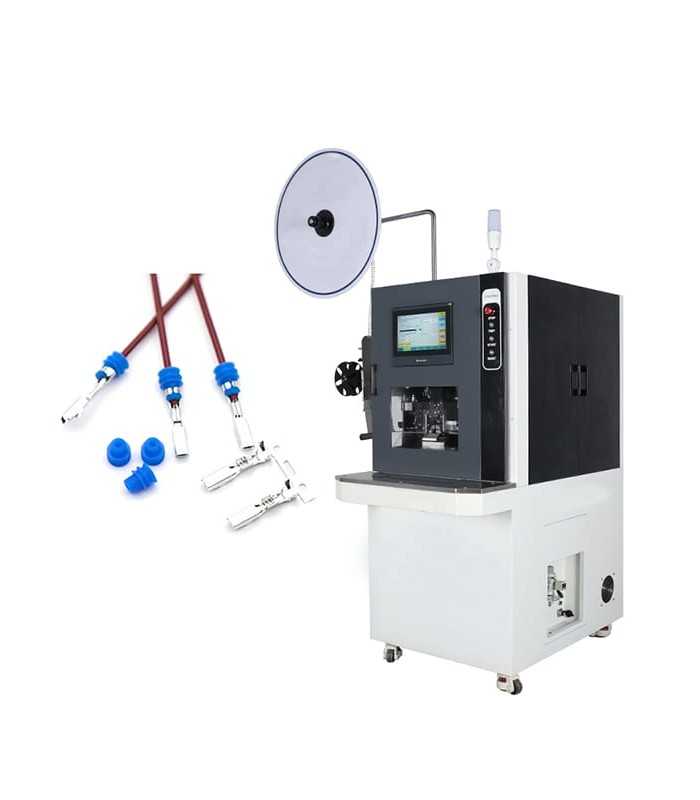 Semi-automatic machine for waterproof terminal crimping