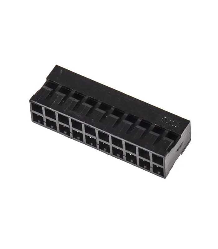 Conector hembra Milli Grid 10x2 vías con pestaña de polarización