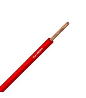 Draht Unipolar Kabel H05V-K abs. 0,14 mmq Rot