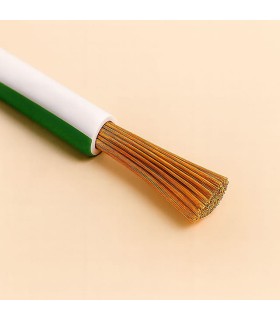 Cable Unipolar H05V-K sec. 0,50 mmq Blanco/Verde