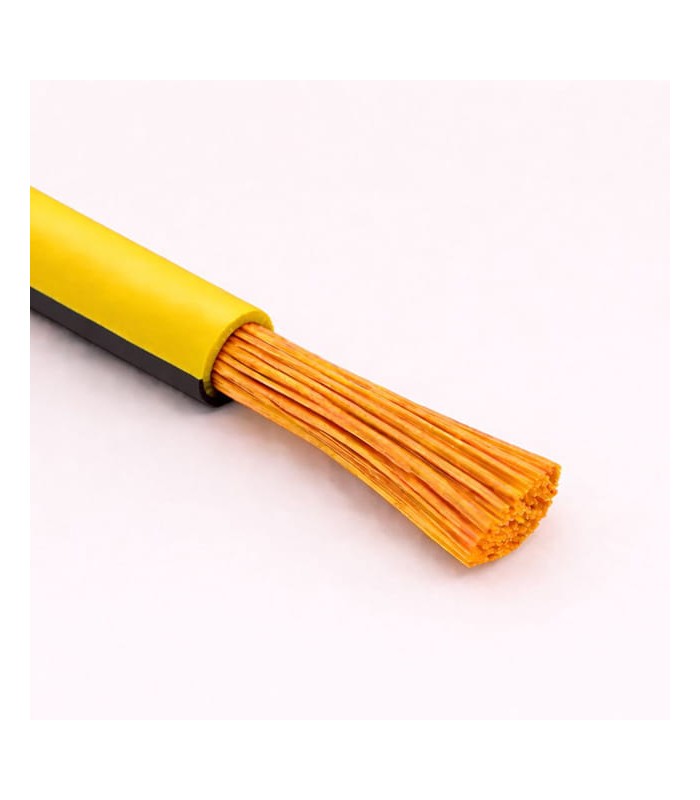 Cable unipolar Amarillo/negro  H05V-K sección 0,25 mmq