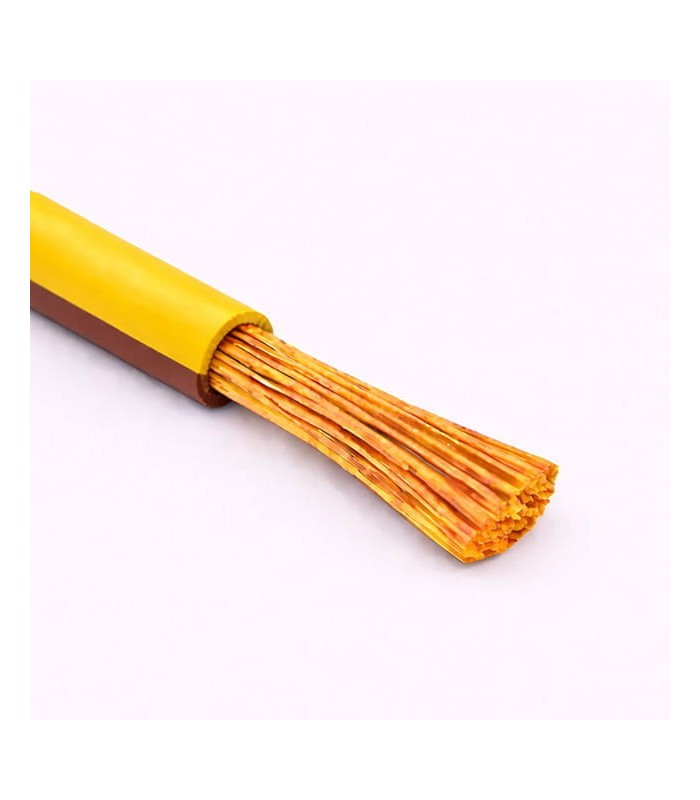 Cable Unipolar H05V-K sec. 0,35 mmq Amarillo/Marron