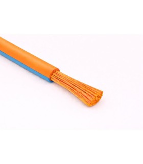Cable Unipolar Wire H05V-K sec. 0,35 mmq Orange/Blue
