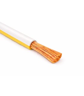 Cable Unipolar H05V-K sec. 0,50 mmq Blanco/Amarillo