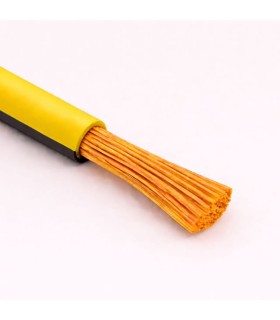 Cable Unipolar H05V-K sec. 0,50 mmq Amarillo/Negro