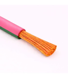 Câble Fil Unipolaire H05V-K sec. 0,50 mmq Rose/Vert