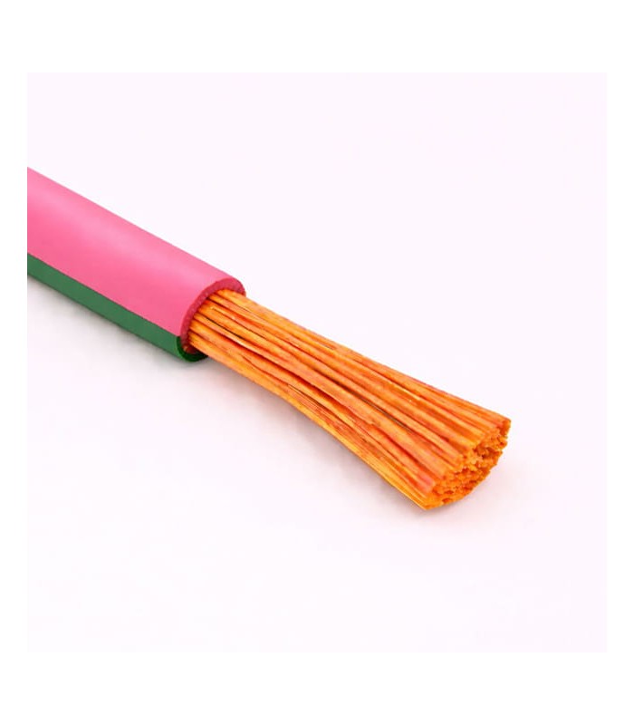 Cavo Filo Unipolare H05V-K sez. 0,50 mmq Rosa/verde