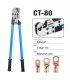 CT series pliers for crimping bare cable lugs (8-80 mmq)