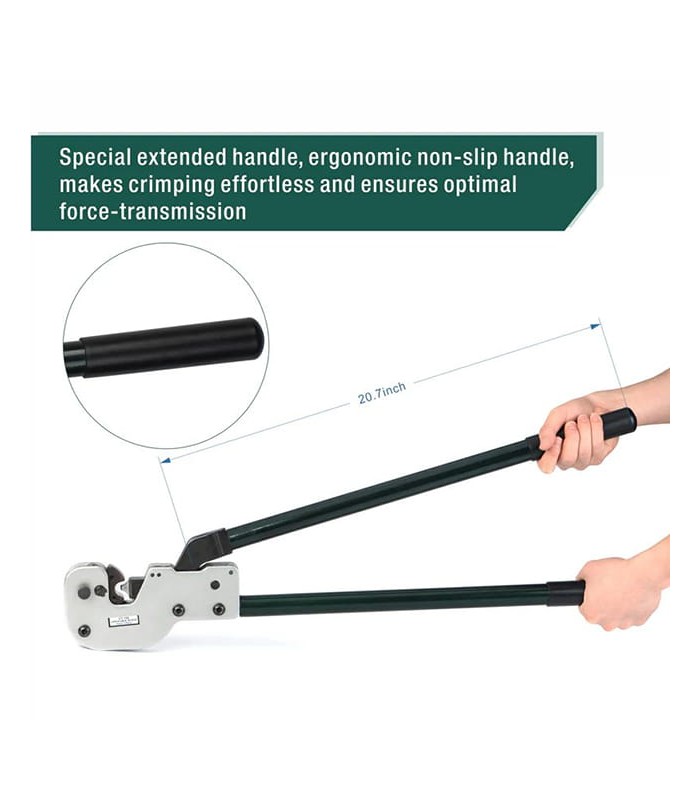 Alicates de la serie CT para crimpar terminales de cable (16-150 mmq)